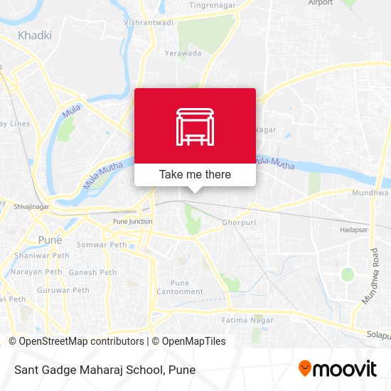 Sant Gadge Maharaj School map