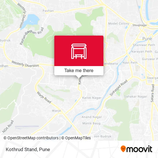 Kothrud Stand map