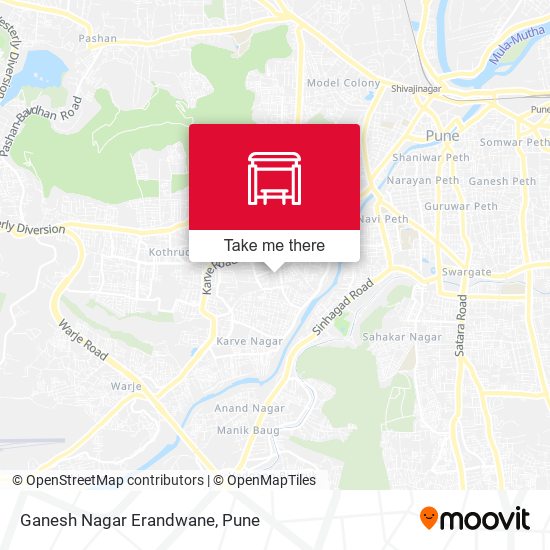 Ganeshnagar Mehendale Garage Road map