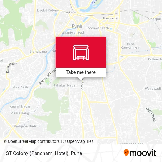 ST Colony (Panchami Hotel) map