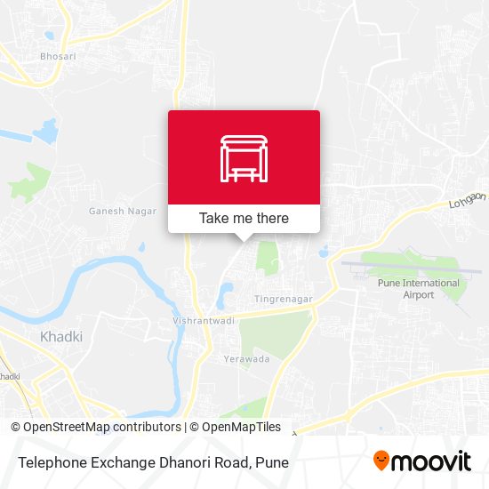 Telephone Exchange Dhanori Road map