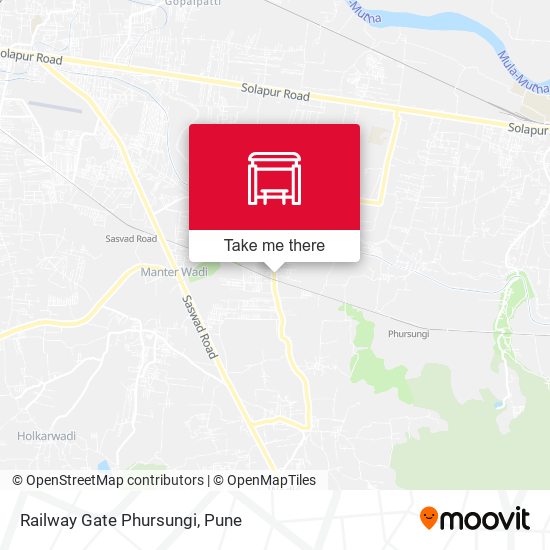 Railway Gate Phursungi map