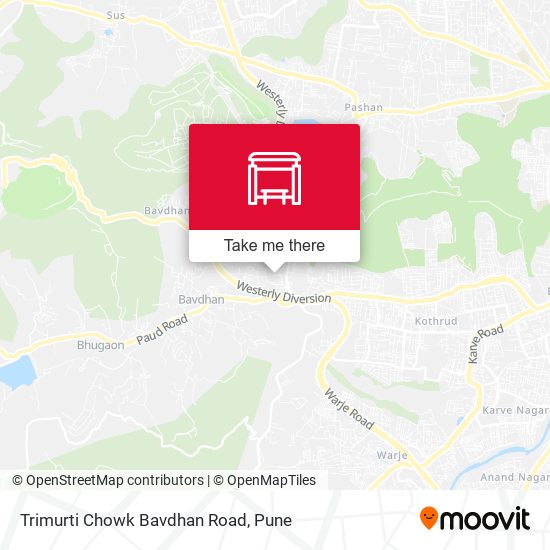 Trimurti Chowk Bavdhan Road map