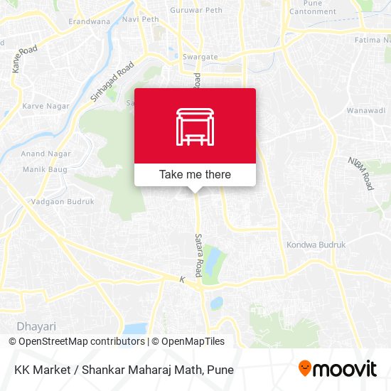 KK Market / Shankar Maharaj Math map
