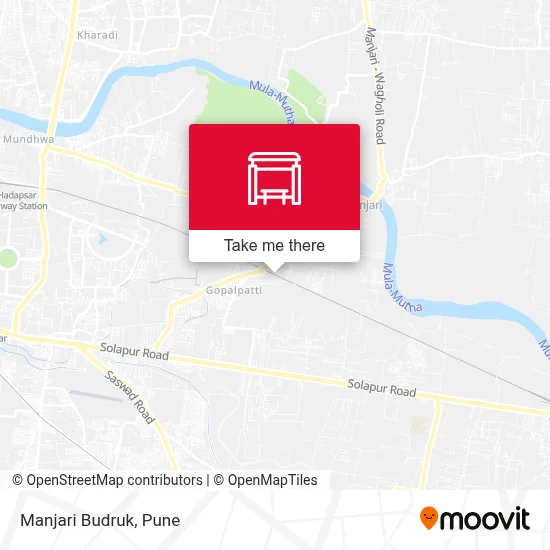 Manjari Budruk map