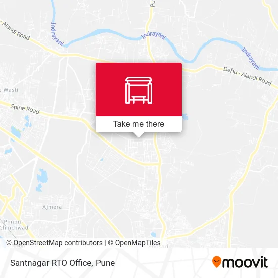 Santnagar RTO Office map