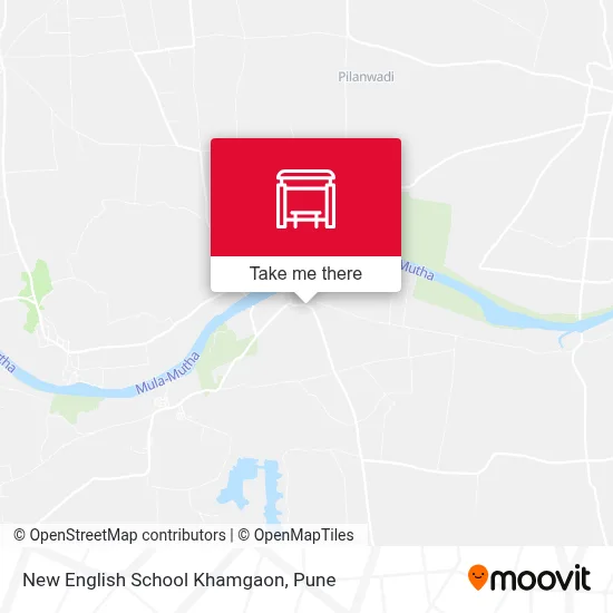 New English School Khamgaon map