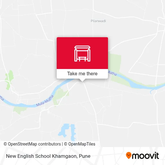 New English School Khamgaon map