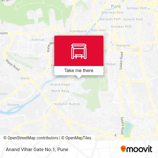 Anand Vihar Gate No.1 map