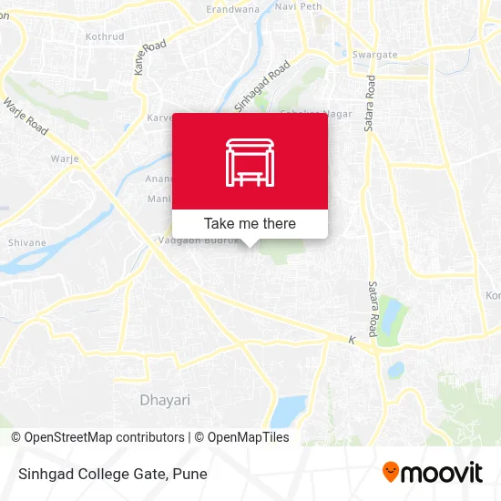 Sinhgad College Gate map