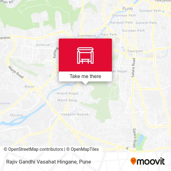 Rajiv Gandhi Vasahat Hingane map