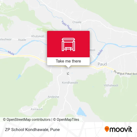 ZP School Kondhawale map