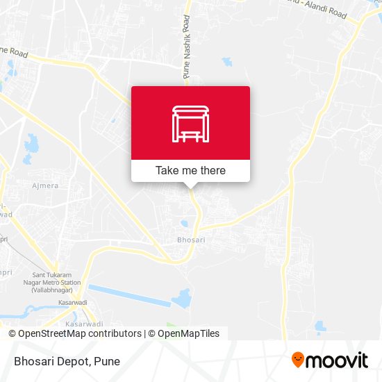 Bhosari Depot map