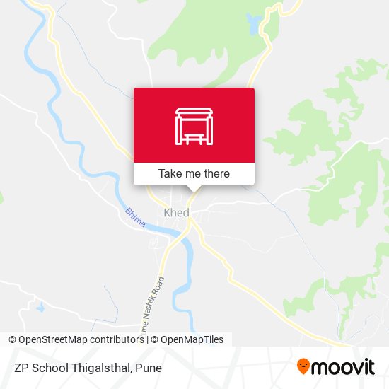 ZP School Thigalsthal map