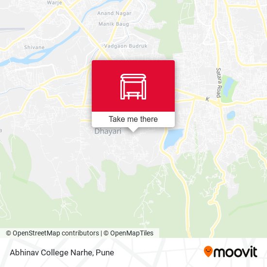 Abhinav College Narhe map