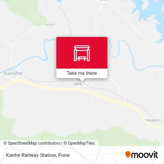 Kanhe Railway Station map