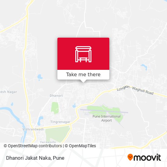 Dhanori Jakat Naka map