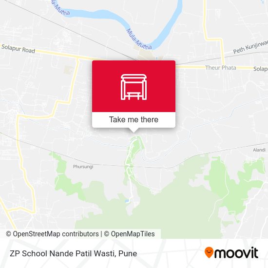 ZP School Nande Patil Wasti map
