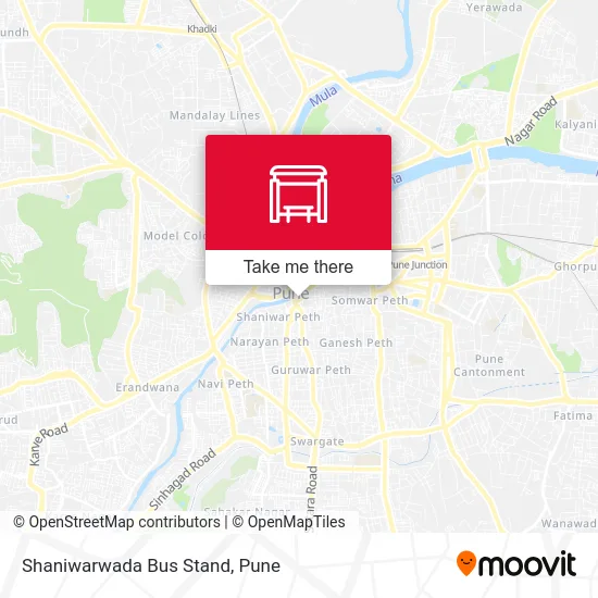 Shaniwarwada Bus Stand map
