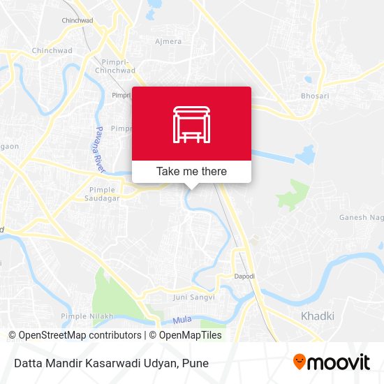 Datta Mandir Kasarwadi Udyan map
