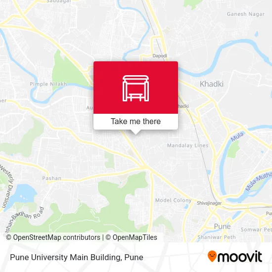 Pune University Main Building map