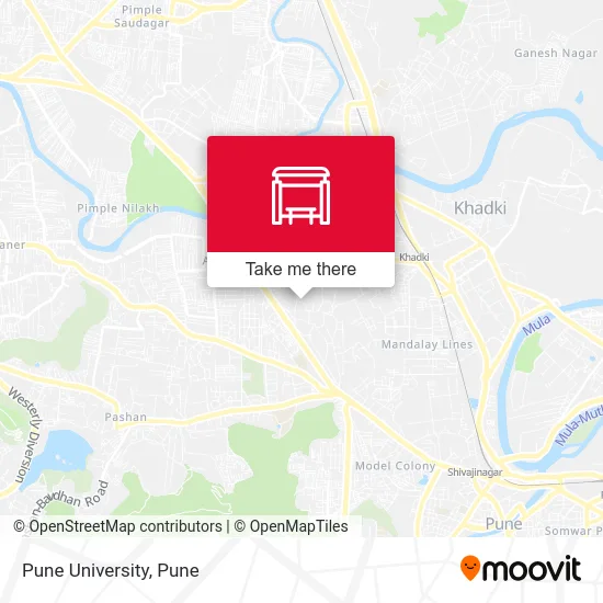 Pune University map