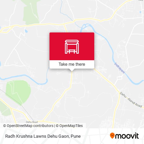 Radh Krushna Lawns Dehu Gaon map