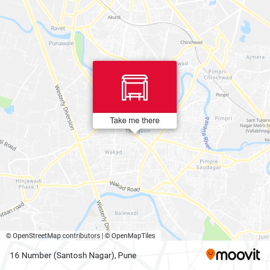 16 Number (Santosh Nagar) map