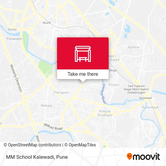 MM School Kalewadi map