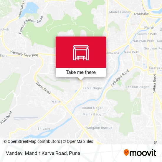 Vandevi Mandir Karve Road map