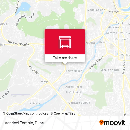 Vandevi Mandir map