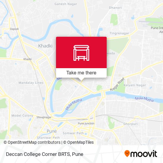 Deccan College Corner map