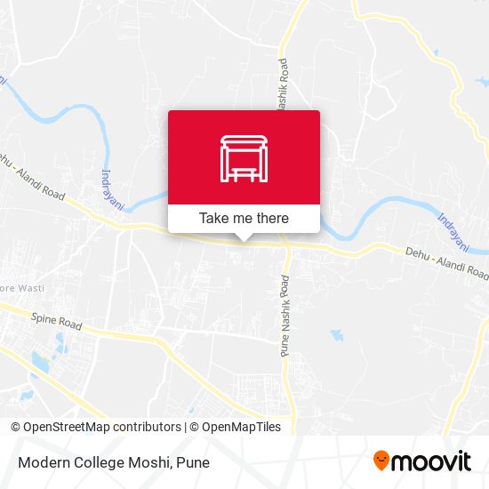 Modern College Moshi map