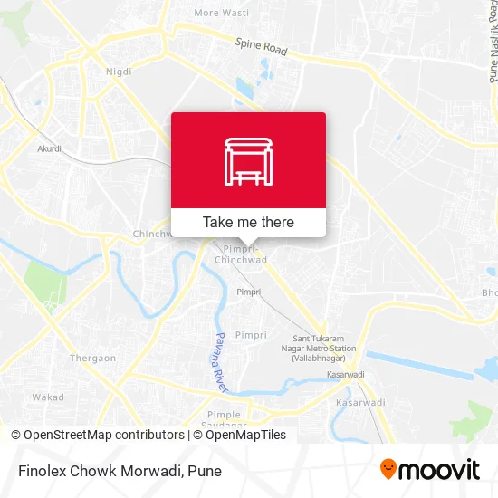 Finolex Chowk Morwadi map