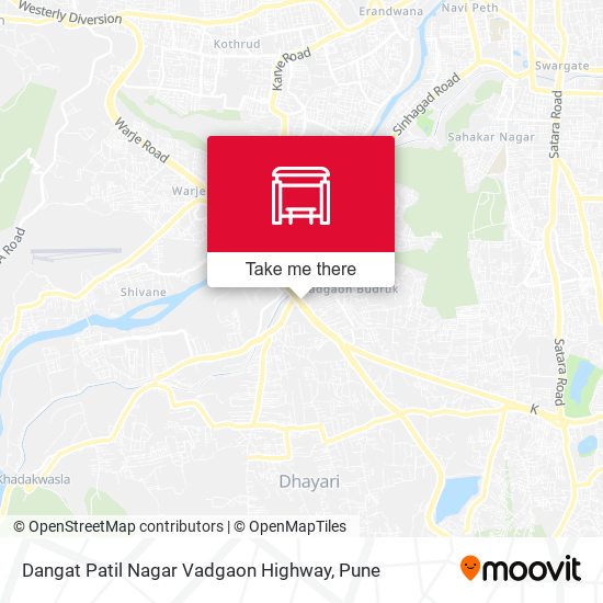 Dangat Patil Nagar Vadgaon Highway map