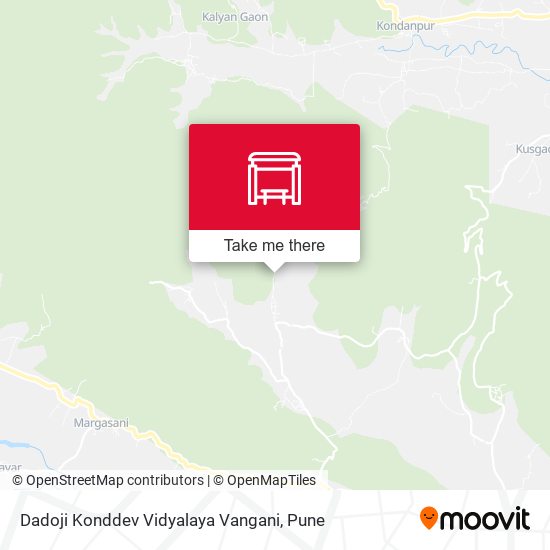 Dadoji Konddev Vidyalaya Vangani map