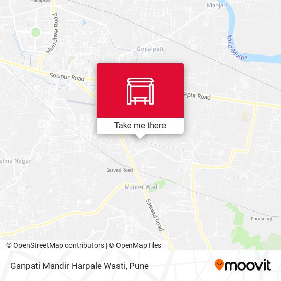 Ganpati Mandir Harpale Wasti map