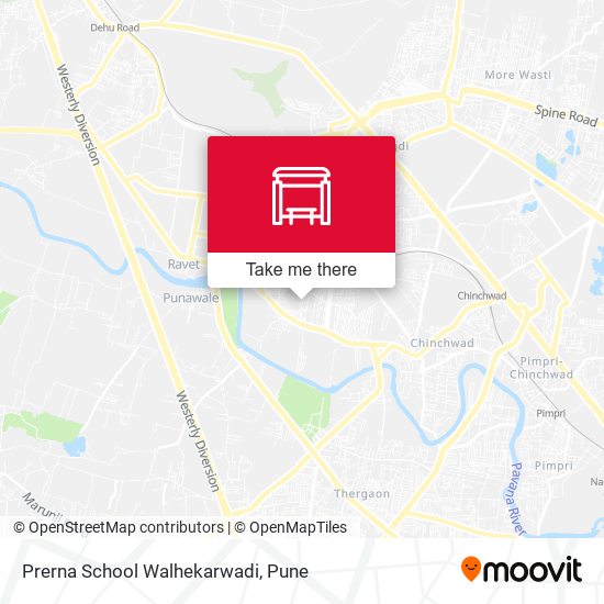 Prerna School Walhekarwadi map