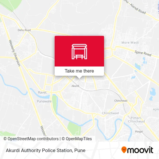 Akurdi Pradhikaran Police Station map