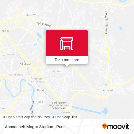 Annasaheb Magar Stadium map