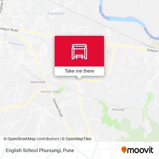 English School Phursungi map