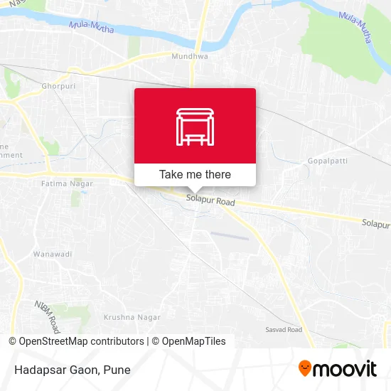 Hadapsar Gaon map