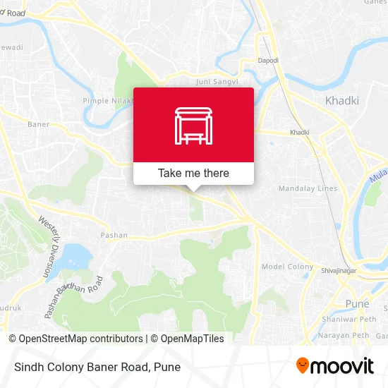 Sindh Colony Baner Road map