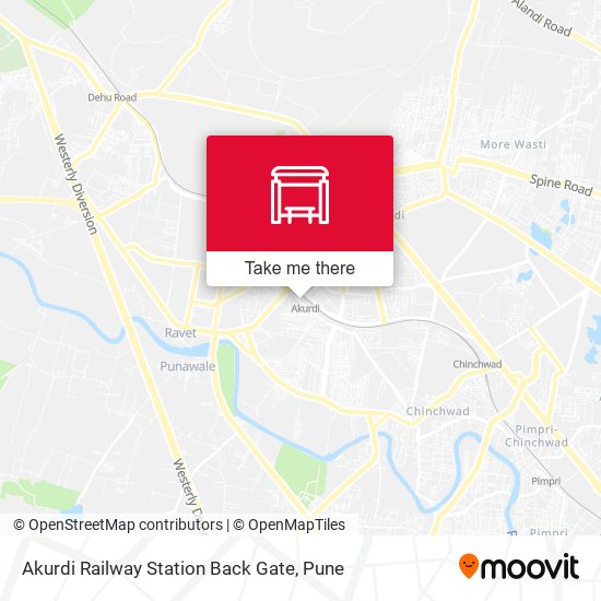 Akurdi Railway Station Back Gate map