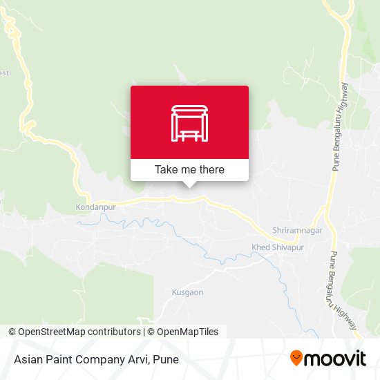 Asian Paint Company Arvi map