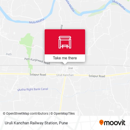 Uruli Kanchan Railway Station map