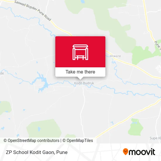 ZP School Kodit Gaon map