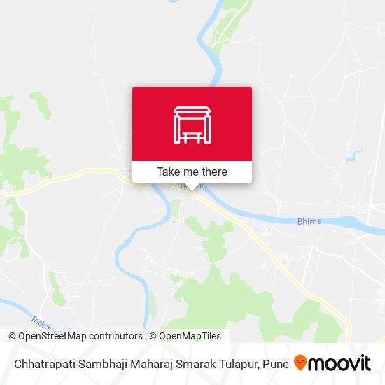 Chhatrapati Sambhaji Maharaj Smarak Tulapur map