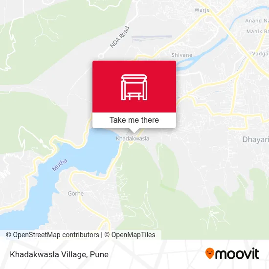 Khadakwasla Gaon map