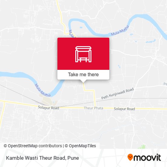 Kamble Wasti Theur Road map